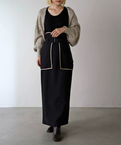 UNFIELD（アンフィールド）の「【UNFIELD】TRフェイクレザーパイピングスカート（スカート・レディース・ブラウン/ブラック・FREE）」の21枚目の写真