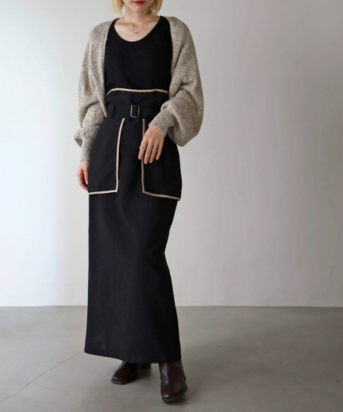 UNFIELD（アンフィールド）の「【UNFIELD】TRフェイクレザーパイピングスカート（スカート・レディース・ブラウン/ブラック・FREE）」の14枚目の写真