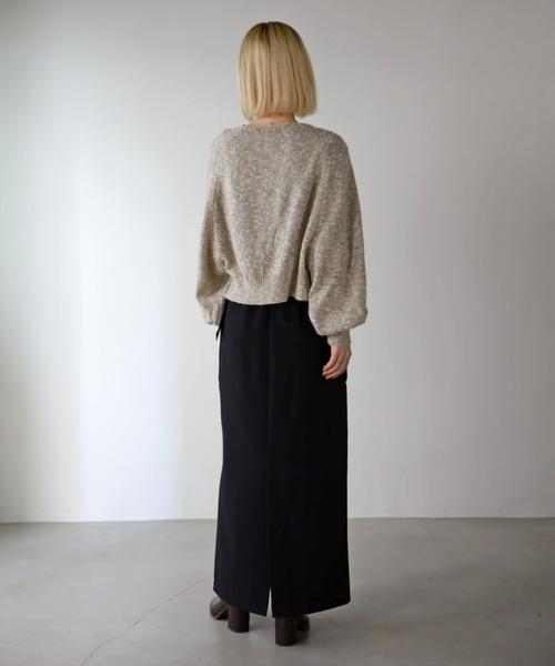 UNFIELD（アンフィールド）の「【UNFIELD】TRフェイクレザーパイピングスカート（スカート・レディース・ブラウン/ブラック・FREE）」の8枚目の写真