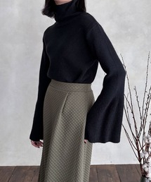 hellam（へラム）の「フレアスリーブハイネックニット（ニット/セーター）」