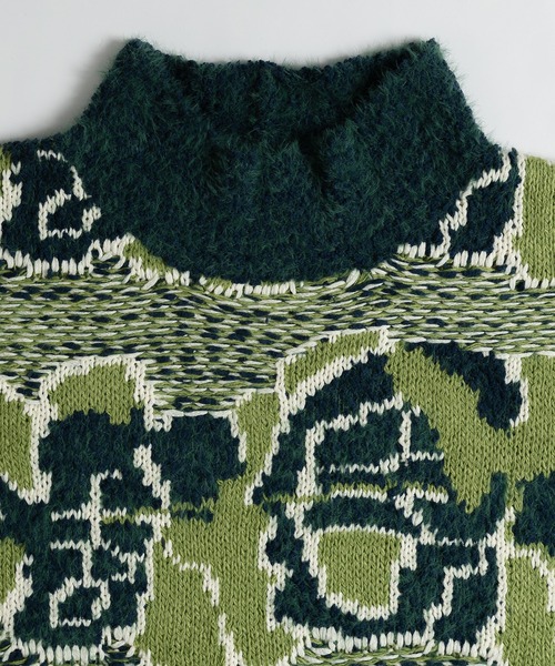 MUHET(ミュエータ)の「クレイジージャガードニット(ニット/セーター・レディース・オレンジ/グリーン/ブルー・X-LARGE/MEDIUM)」の16枚目の写真