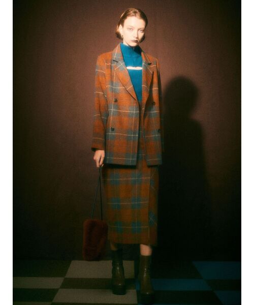 MURUA（ムルーア）の「ハーフジップカットニット（ニット/セーター・レディース・ブラック/マスタード/ブルー/ベージュ・FREE）」の17枚目の写真