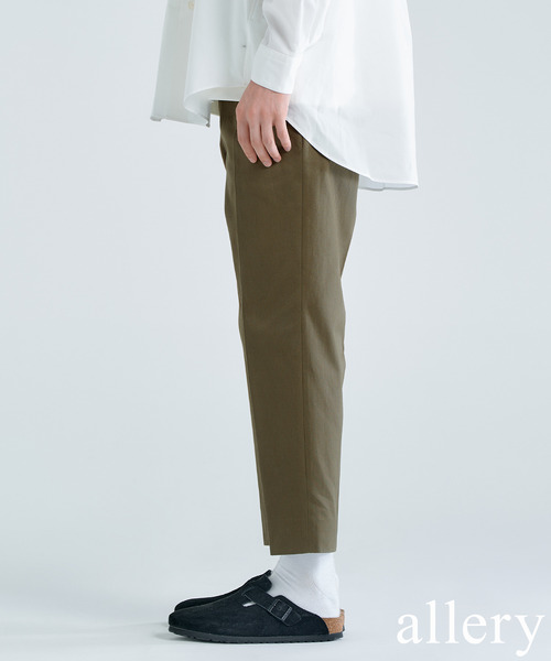 417 EDIFICE（フォーワンセブンエディフィス）の「【allery / アレリ―】 Cotton Slacks スリム（スラックス・メンズ・ブラック/カーキ/キャメル・SMALL/MEDIUM/LARGE）」の3枚目の写真
