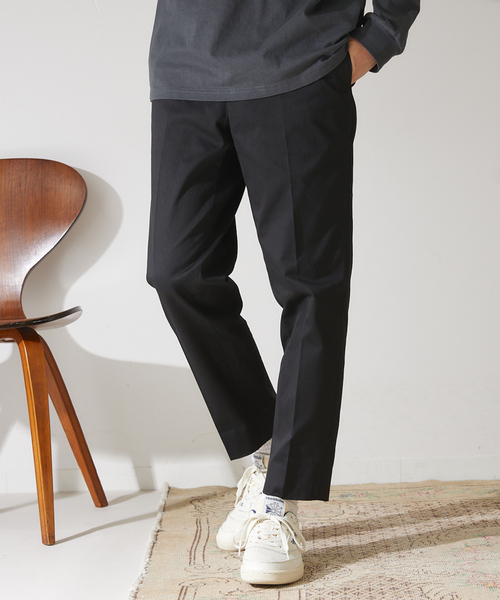 417 EDIFICE（フォーワンセブンエディフィス）の「【allery / アレリ―】 Cotton Slacks スリム（スラックス・メンズ・ブラック/カーキ/キャメル・SMALL/MEDIUM/LARGE）」の19枚目の写真
