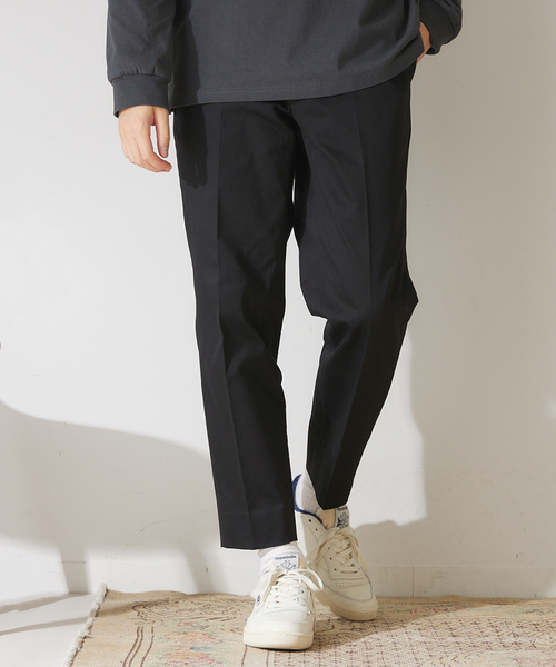 417 EDIFICE（フォーワンセブンエディフィス）の「【allery / アレリ―】 Cotton Slacks スリム（スラックス・メンズ・ブラック/カーキ/キャメル・SMALL/MEDIUM/LARGE）」の21枚目の写真