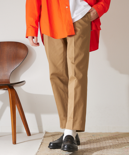 417 EDIFICE（フォーワンセブンエディフィス）の「【allery / アレリ―】 Cotton Slacks スリム（スラックス・メンズ・ブラック/カーキ/キャメル・SMALL/MEDIUM/LARGE）」の6枚目の写真
