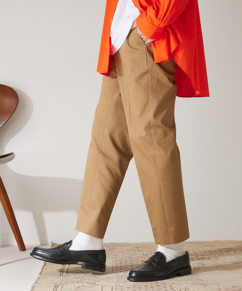 417 EDIFICE（フォーワンセブンエディフィス）の「【allery / アレリ―】 Cotton Slacks スリム（スラックス・メンズ・ブラック/カーキ/キャメル・SMALL/MEDIUM/LARGE）」の7枚目の写真