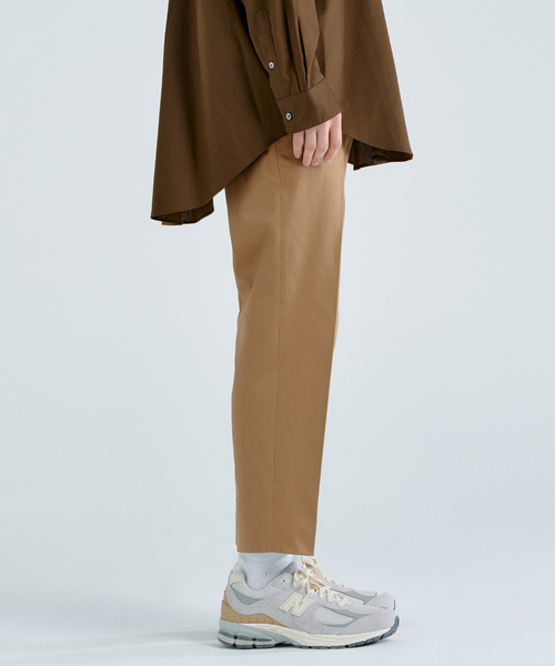417 EDIFICE（フォーワンセブンエディフィス）の「【allery / アレリ―】 Cotton Slacks スリム（スラックス・メンズ・ブラック/カーキ/キャメル・SMALL/MEDIUM/LARGE）」の8枚目の写真