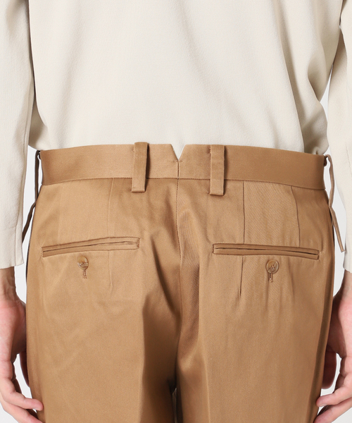 417 EDIFICE（フォーワンセブンエディフィス）の「【allery / アレリ―】 Cotton Slacks スリム（スラックス・メンズ・ブラック/カーキ/キャメル・SMALL/MEDIUM/LARGE）」の12枚目の写真