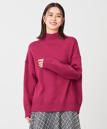 ラムウールバックテイルニット