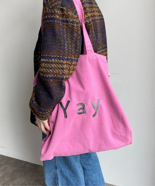 CPCM(シーピーシーエム)の「カラーロゴトートバッグ(トートバッグ・レディース・ブラック/オレンジ/アイボリー/ピンク/ベージュ・FREE)」の13枚目の写真