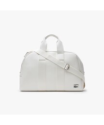 LACOSTE バッグ　白　ラコステ　牛革 ダッフルバッグ 新品同様 LACOSTE ラコステ ショルダーバッグ メンズ レディース NU4849UO