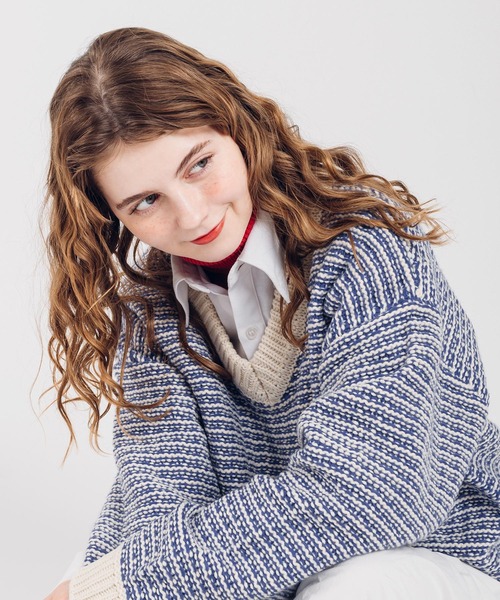 MUHET（ミュエータ）の「タートルネックインナー（ニット/セーター・レディース・アイボリー/ボルドー/オレンジ・MEDIUM/LARGE）」の20枚目の写真