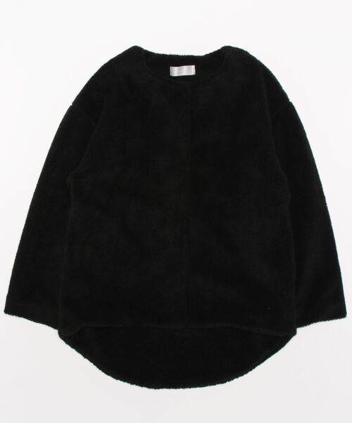 OUTERSUNSET（アウターサンセット）の「round hem boa jacket（ブルゾン・レディース・ベージュ/ブラック・FREE）」の17枚目の写真