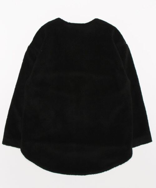 OUTERSUNSET（アウターサンセット）の「round hem boa jacket（ブルゾン・レディース・ベージュ/ブラック・FREE）」の18枚目の写真