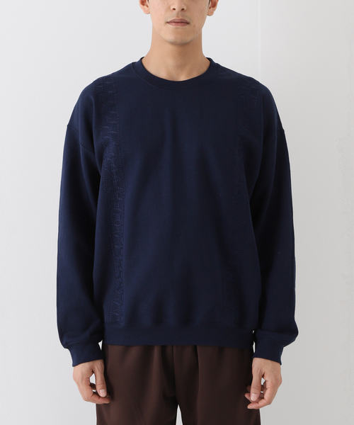 RELAXFIT(リラックスフィット)の「【RELAXFIT / リラックスフィット】CUBA CREW SWEAT(スウェット・メンズ・チャコールグレー/ネイビー・X-LARGE/LARGE)」の4枚目の写真