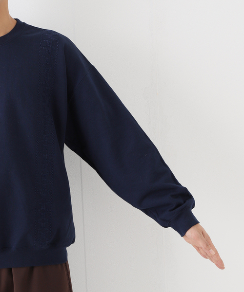 RELAXFIT(リラックスフィット)の「【RELAXFIT / リラックスフィット】CUBA CREW SWEAT(スウェット・メンズ・チャコールグレー/ネイビー・X-LARGE/LARGE)」の9枚目の写真