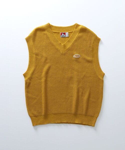 BEN DAVIS（ベンデイビス）の「【BEN DAVIS(ベンデイビス)】WAFFLE KNIT VEST / ワッフル オーバルロゴ