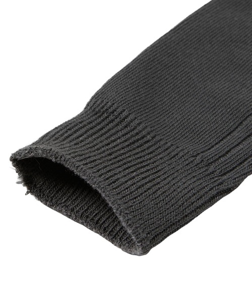 KATHARINE HAMNETT LONDON （キャサリンハムネットロンドン）の「KATHARINE HAMNETT LONDON/キャサリンハムネットロンドン ＜WEB限定＞ FRONT RIB CREW SOCKS（ソックス/靴下・メンズ・ブラウン/ベージュ/チャコールグレー・FREE）」の6枚目の写真