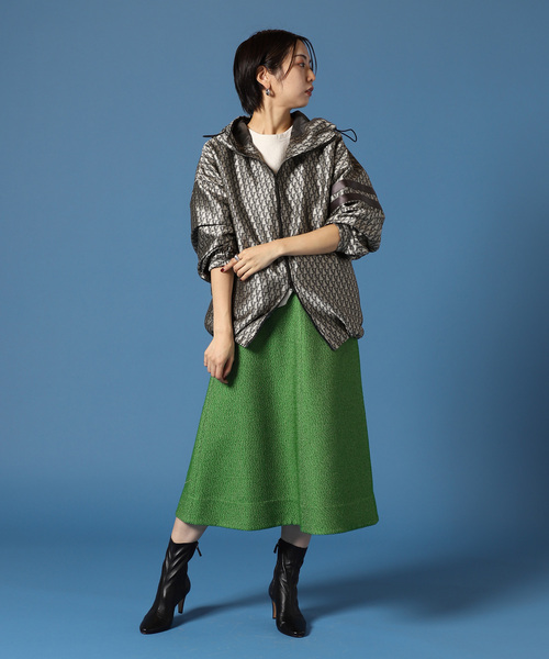 VERMEIL ジャガードブルゾン◆ ブルー　未使用品 VERMEIL par iena（ヴェルメイユパーイエナ）の「VERMEIL