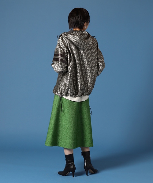 VERMEIL ジャガードブルゾン◆ ブルー　未使用品 VERMEIL par iena（ヴェルメイユパーイエナ）の「VERMEIL