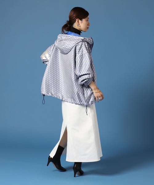 VERMEIL ジャガードブルゾン◆ ブルー　未使用品 VERMEIL par iena（ヴェルメイユパーイエナ）の「VERMEIL