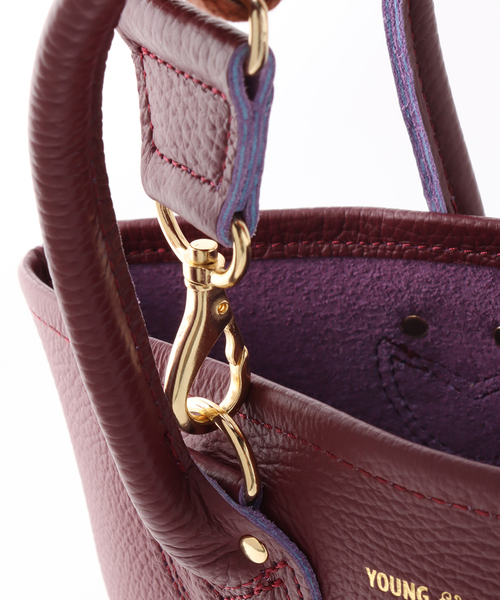 YOUNG&OLSEN/ヤングアンドオルセン】 EMBOSSED LEATHER