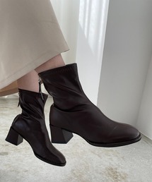 210nouve | スクエアトゥストレッチショートブーツ(ブーツ)