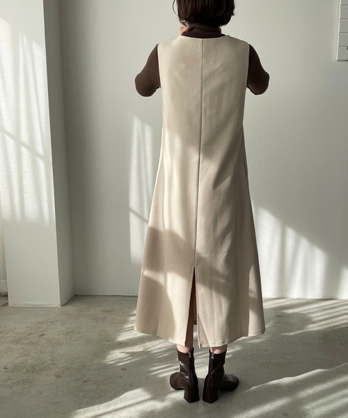 210nouve（トゥージュヌーブ）の「スクエアトゥストレッチショートブーツ（ブーツ・レディース・ブラウン/ホワイト/ブラック・36/37/38/39）」の6枚目の写真