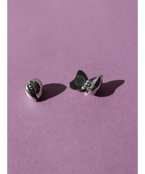 AMERICAN HOLIC（アメリカンホリック）の「ハートメタルマグネットイヤリング（イヤリング・レディース・ゴールド/シルバー・FREE）」の3枚目の写真