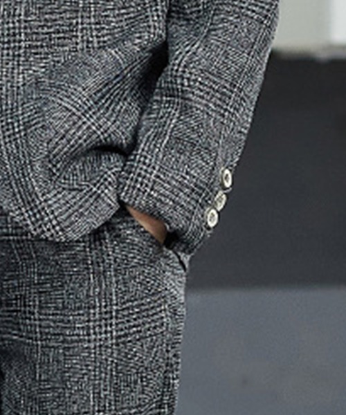 DAY CLOSET（デイ クローゼット）の「キッズ セットアップスーツ 長袖グレンチェックジャケット+パンツ+王冠コサージュ 3点セット（セットアップ・キッズ・グレー・100cm/130cm/140cm/150cm/110cm/120cm）」の10枚目の写真