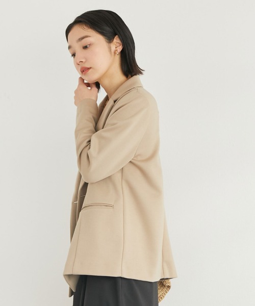 【極美品✨】ソブ ダンボールカルゼ テーラードジャケット ダブル レオパード Doux archives（ドゥアルシーヴ）の「ダンボールニットダブル