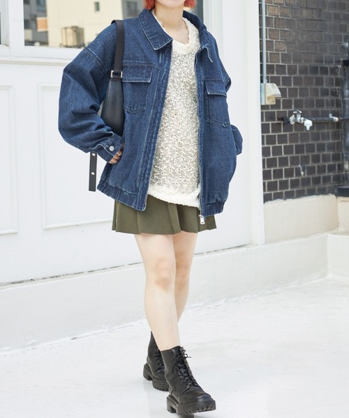 PBLIM（ページボーイリム）の「PAGEBOYLIM/ボックスプリーツスカート（スカート・レディース・カーキ/ブラック/アイボリー・FREE）」の15枚目の写真