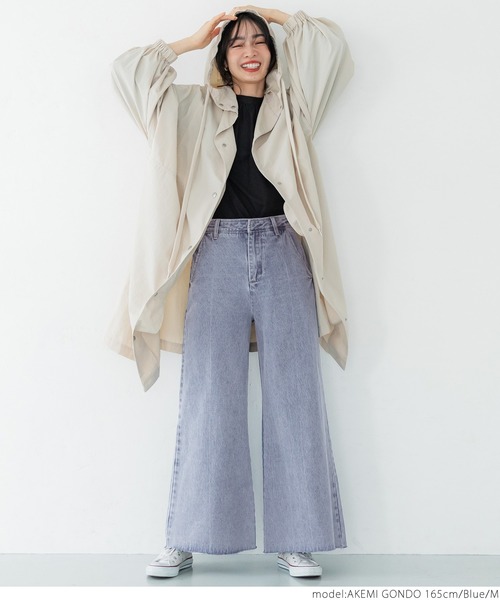 AW24/25◆フレアカット コットン ホワイト デニムパンツ AW24/25◇フレアカット コットン ホワイト デニムパンツ