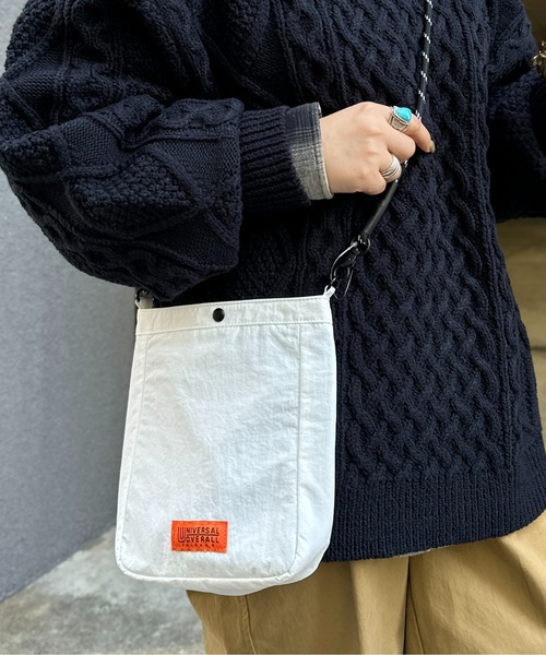 UNIVERSAL OVERALL（ユニバーサルオーバーオール）の「パラコードミニショルダー3（ショルダーバッグ・メンズ・アイボリー/ブラック/グレー/グリーン/キャメル/イエロー/ブラック系その他/ブラック系その他2/サックスブルー/ブルー/ダークグリーン/ブラック系その他3/ブラウン/グレー系/ネイビー/チャコールグレー/オフホワイト/ベージュ系その他/グリーン系その他・FREE）」の3枚目の写真