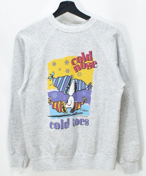 SNOOPY(スヌーピー)の「【ヴィンテージ古着】80's PEANUTS / ピーナッツ SNOOPY スヌーピー プリントスウェット(スウェット・メンズ・グレー・MEDIUM)」の1枚目の写真