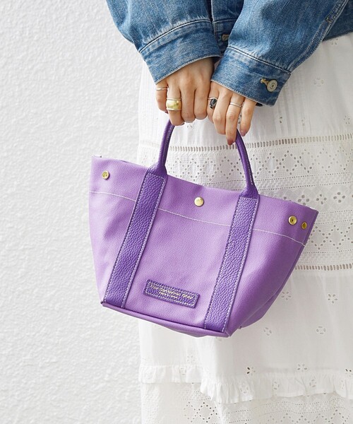 The Container Shop(ザ コンテナショップ)の「The Container Shop: 2WAY ショルダー バッグ◇(ショルダーバッグ・レディース・パープル/オフホワイト・ONE SIZE)」の9枚目の写真