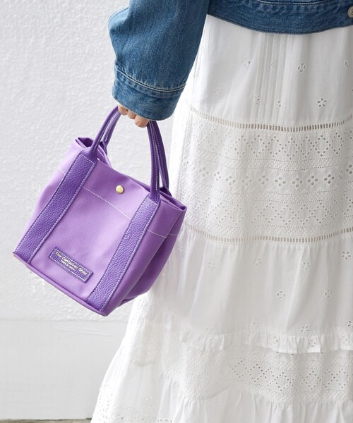 The Container Shop(ザ コンテナショップ)の「The Container Shop: 2WAY ショルダー バッグ◇(ショルダーバッグ・レディース・パープル/オフホワイト・ONE SIZE)」の22枚目の写真