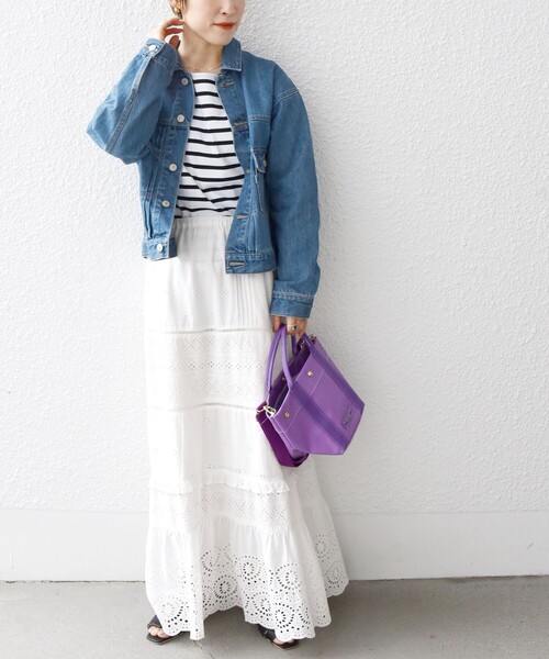 The Container Shop(ザ コンテナショップ)の「The Container Shop: 2WAY ショルダー バッグ◇(ショルダーバッグ・レディース・パープル/オフホワイト・ONE SIZE)」の17枚目の写真