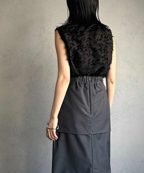 &g'aime(アンジェム)の「【&g’aime】フリンジレーストップス(シャツ/ブラウス・レディース・ホワイト/ブラック・FREE)」の16枚目の写真