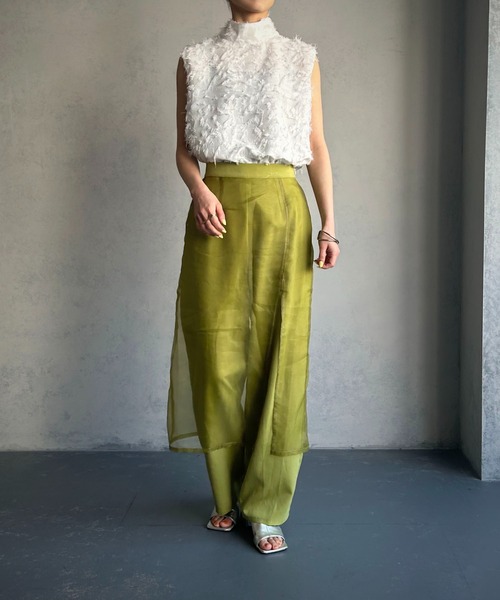 &g'aime(アンジェム)の「【&g’aime】フリンジレーストップス(シャツ/ブラウス・レディース・ホワイト/ブラック・FREE)」の10枚目の写真