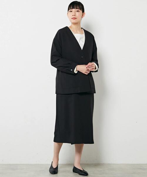 MELROSE claire noirノーカラージャケット 黒（未使用品） ノーカラージャケット｜MELROSE CLAIRE（メルローズクレール