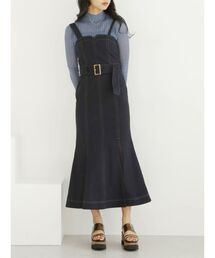 アシメスリットマーメイドジャンパースカート