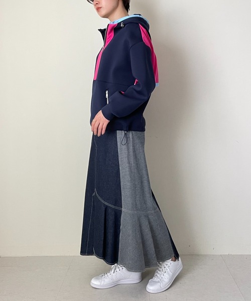 DOLLUPOOPS（ドールアップウップス）の「配色ハーフZIPパーカー（パーカー・レディース・グレー/ブラック/ネイビー・38）」の22枚目の写真