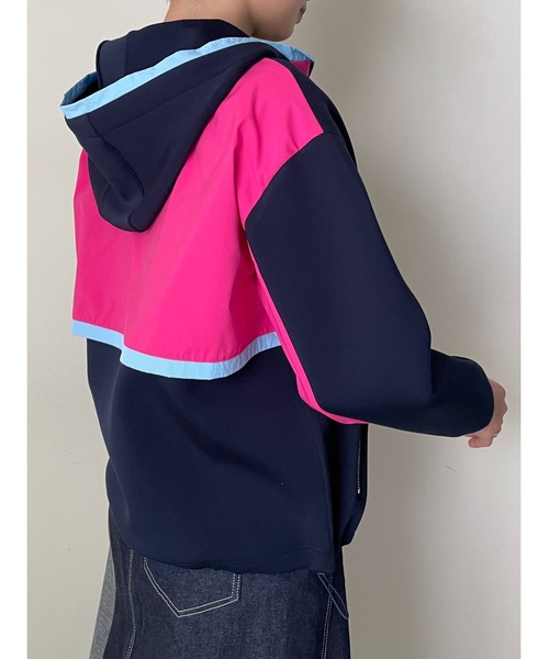 DOLLUPOOPS（ドールアップウップス）の「配色ハーフZIPパーカー（パーカー・レディース・グレー/ブラック/ネイビー・38）」の17枚目の写真