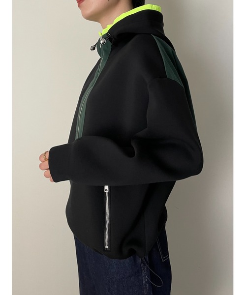 DOLLUPOOPS（ドールアップウップス）の「配色ハーフZIPパーカー（パーカー・レディース・グレー/ブラック/ネイビー・38）」の18枚目の写真