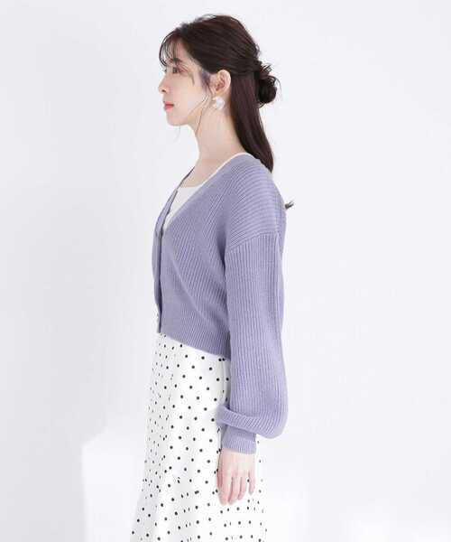 PROPORTION BODY DRESSING（プロポーションボディドレッシング）の「＜Ｅ＞　畦カーディガン / 1213177200（ニット/セーター・レディース・グレー/ピンク/ブルー・FREE）」の13枚目の写真