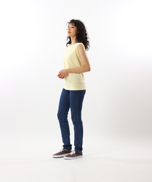 HANES(ヘインズ)の「【Hanes/ヘインズ】レディース ジャパンフィットフォーハー【2枚組】スリーブレスTシャツ 5.3oz(Tシャツ/カットソー・レディース・ホワイト×イエロー・MEDIUM/LARGE)」の7枚目の写真