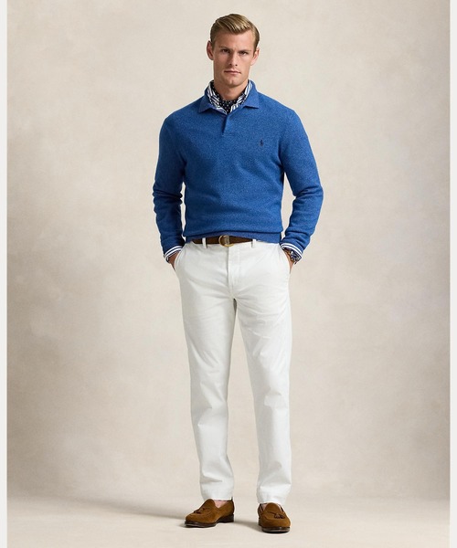 POLO RALPH LAUREN(ポロ ラルフ ローレン)の「ストレッチ ストレート フィット ウォッシュド チノ パンツ(チノパンツ・メンズ・ホワイト・36/32/34/32/38/32/32/32/30/30/28/30/40/32/28/32/29/32/31/32/33/32)」の1枚目の写真