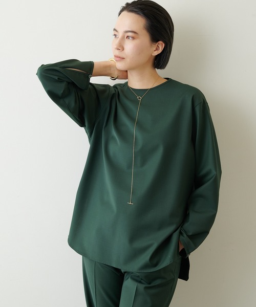 Whim Gazette（ウィムガゼット）の「ストレッチクルーネックプル